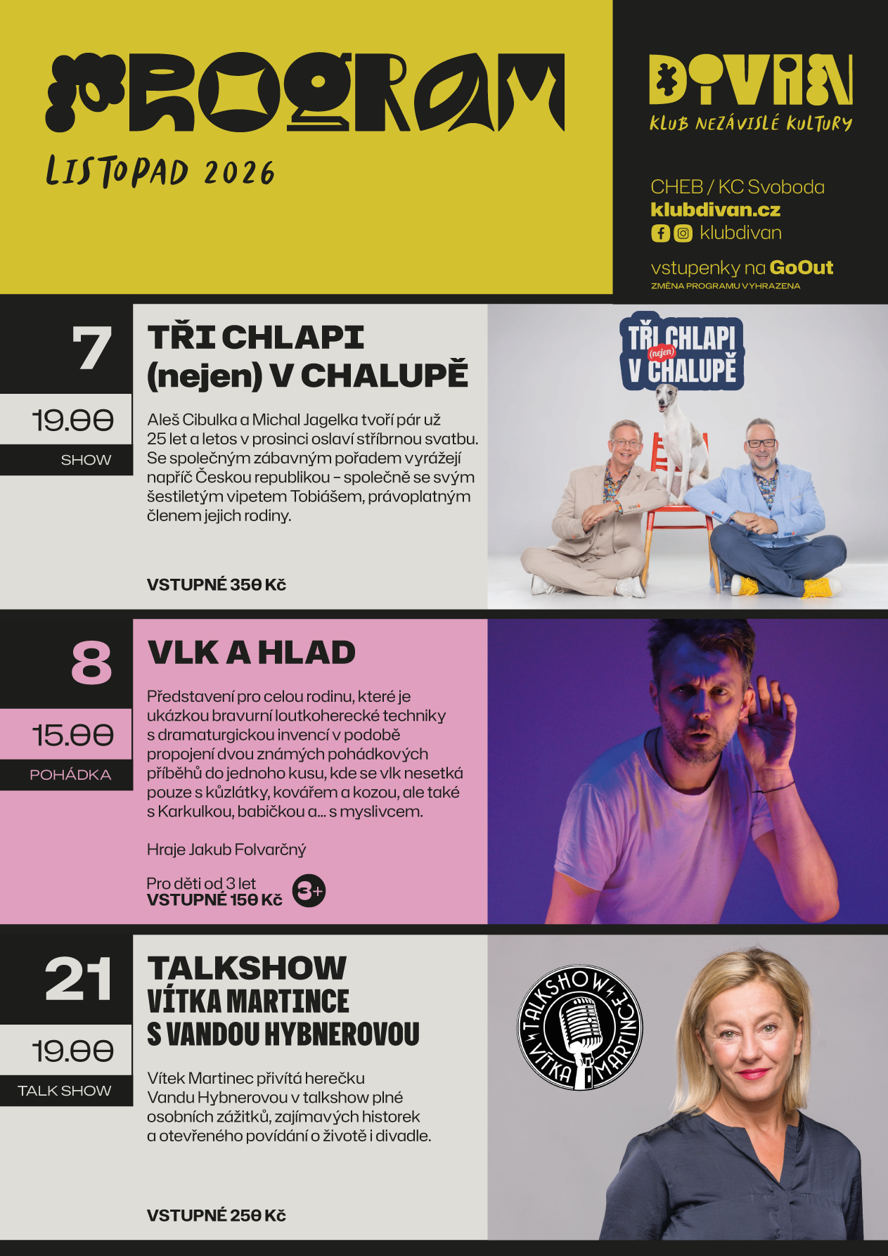Program Listopad 2026